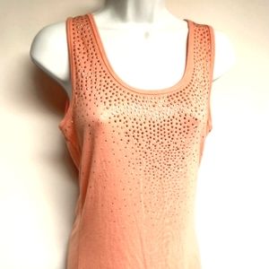 Women's Calvin Klein Sleeveless Sequins Tank Top Size M